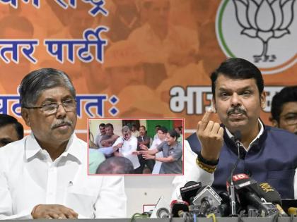 "If you don't want the suspension of those policemen...", Chandrakant Patal's reaction to the suspension of 11 policemen in pune ink attack | "त्या पोलिसांचे निलंबन नको तर...", 11 पोलिसांच्या निलंबनावर चंद्रकांत पाटलांची प्रतिक्रिया