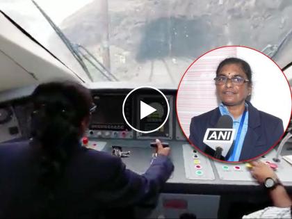 Salute to Nari Shakti! Satarakanya ran Vande Bharat through difficult ghats; The video went viral of surekha yadav | सॅल्यूट टू नारीशक्ती ! सातारकन्येनं कठीण घाटातून चालवली वंदे भारत; व्हिडिओ व्हायरल