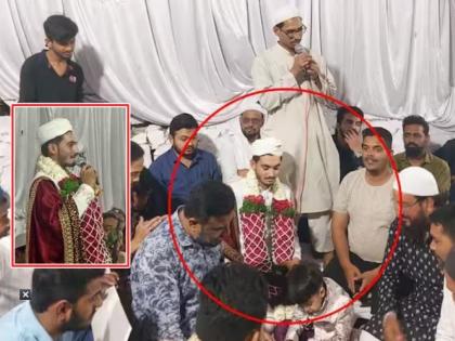 'I need you here'; As soon as they get married, Muslim youths protest against name change of aurangabad | 'माझी गरज इथे'; लग्नानंतर थेट नामांतरविरोधाच्या आंदोलनात येऊन बसला युवक