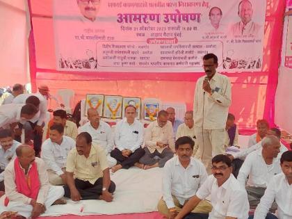 Elgar on Azad Maidan of Municipal Employees Association of 'Hava Seventh Pay Commission' in ahmednagar | ‘हवाय सातवा वेतन आयोग’; मनपा कर्मचारी संघटनेचा आझाद मैदानावर एल्गार