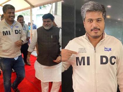 Rohit Pawar's entry wearing MIDC t-shirt, industry minister also liked it, but... | MIDC जॅकेट घालून रोहित पवारांची एंट्री, उद्योगमंत्र्यांनाही आवडला, पण...