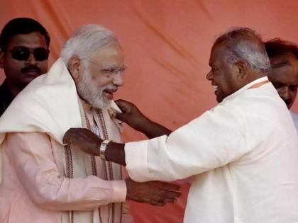 Prime Minister campaigned for Manjhi in Bihar's Gaya constituency | बिहारच्या गया मतदरासंघात मांझींसाठी पंतप्रधान उतरले प्रचारात