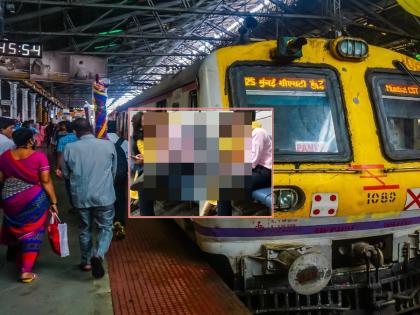 Romance wave came to the young woman, the couple created havoc in the local train itself | तरुणीला आली रोमान्सची लहर, जोडप्यानं लोकल ट्रेनमध्येच केला कहर