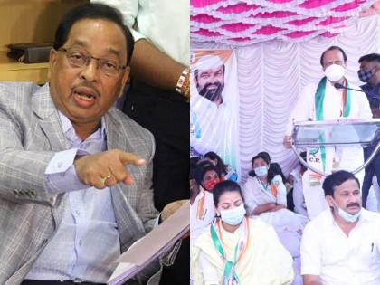 Narayan Rane : 10 thousand fine as there were 3 people in the shop, then how much to the Finance Minister in Pandharpur? , Narayan Rane | Narayan Rane : दुकानात 3 माणसं होती म्हणून 10 हजार दंड, मग पंढरपुरात अर्थमंत्र्यांना किती?