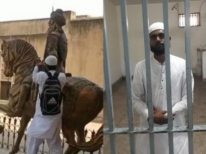 Rizwan arrested defaming the statue of Maharaja Ranjit Singh in lahore pakistan | महाराजा रणजीतसिंहांच्या पुतळ्याची विटंबना करणारा रिझवान गजाआड