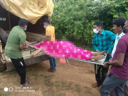 The suspicious death of a woman in Shet Shivara, with her face covered in blood, increased the mystery | शेत शिवारात महिलेचा संशयास्पद मृत्यू, चेहरा रक्ताने माखल्याने गुढ वाढले