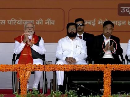 Narendra Modi applauded as Eknath Shinde said Sacha Pike of Balasaheb Thackeray | एकनाथ शिंदे बाळासाहेबांचा सच्चा अनुयायी, फडणवीसांच्या वाक्यावर मोदींच्या टाळ्या