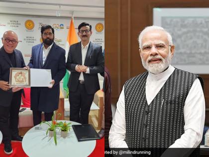 Modi's attraction in Davos too, investment of 1 lakh 37 thousand crores will be made in Maharashtra, Says CM Eknath Shinde | 'दावोसमध्येही मोदींचे आकर्षण, महाराष्ट्रात १ लाख ३७००० कोटींची गुंतवणूक होणार'