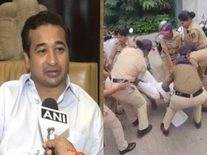 After the offensive posture of the third party. Explanation by Nitesh Rane about shatement on uddhav Thackeray | Video: तृतीयपंथीयांच्या आक्रमक पवित्र्यानंतर आ. नितेश राणेंचं स्पष्टीकरण