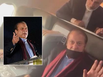 Nawaz Sharif's return flight, theft, scuffle in the same plane; video surfaced | नवाझ शरीफ ज्या विमानाने परतले, त्याच विमानात चोरी, हाणामारी;व्हिडिओ आला समोर