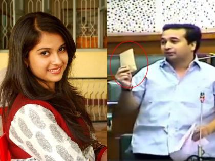 Nitesh Rane: Disha Salian's assassination, now Nitesh Rane's 'Pen Drive' in the Assembly | Nitesh Rane: "दिशा सालियानची हत्याच", फडणवीसांनंतर आता नितेश राणेंचा 'Pen Drive' विधानसभेत