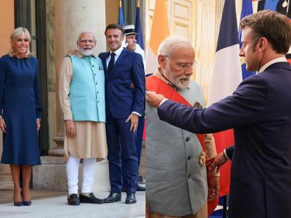 Narendra Modi, France's highest honor, became the first Indian Prime Minister | PM नरेंद्र मोदींना फ्रान्सचा सर्वोच्च सन्मान, ठरले पहिले भारतीय पंतप्रधान