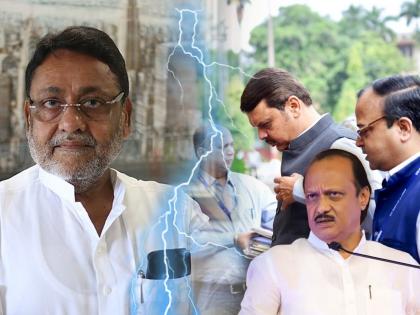 Wrote a letter yesterday but today...; Devendra Fadnavis refused to answer Nawab Malik's question on vidhansabha | काल पत्र लिहिलं पण आज...; नवाब मलिकांच्या प्रश्नावर फडणवीसांनी उत्तर टाळलं