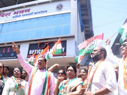 Congress protest against the action against Rahul Gandhi | राहुल गांधींवरील कारवाईच्या निषेधार्थ काँग्रेसचे आंदोलन