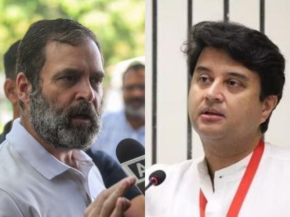 Jyotiraditya Shinde's 3 questions to Rahul Gandhi, Minister told the limits of Congress leaders | अदानींच्या मुद्द्यावरुन शिंदे-गांधी भिडले, केंद्रीयमंत्र्यांचे राहुल गांधींना ३ प्रश्न