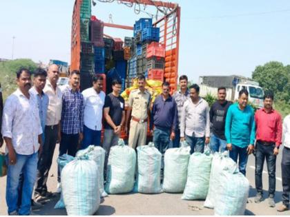 Smuggling of ganja under the guise of oranges, 200 kg cargo seized; Crime Branch action in nagpur | संत्र्याच्या आड गांजाची तस्करी, २०० किलो माल जप्त; गुन्हे शाखेची कारवाई