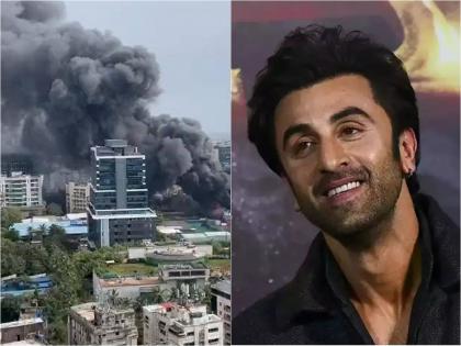 Set of Ranveer Kapoor's upcoming film burnt down, 1 killed | रणबीर कपूरच्या आगामी चित्रपटाचा सेट जळून खाक, आग दुर्घटनेत १ ठार