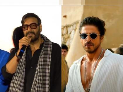 Ajay Devgan spoke candidly about the release of Pathan, Shahrukh khan also gave a similar reply | Shahrukh Khan: "पठाण" रिलीजबद्दल अजय स्पष्टच बोलला, शाहरुखनेही तसाच रिप्लाय दिला