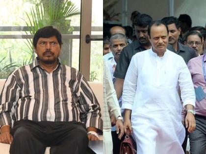 "If Ajit Pawar comes to my party, I will be happy, we will make him Chief Minister", Ramdas Athwale | "अजित पवार माझ्या पक्षात आले तर आनंदच, आम्ही त्यांना मुख्यमंत्री करू"