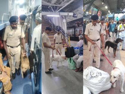 Central Railway's RPF Dog Squad, 18 canine heroes for bomb detection | मध्य रेल्वेचं आरपीएफ श्वान पथक; बॉम्ब शोधण्यासाठी १८ कॅनाईन हिरो