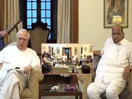 Big deal! Veterans gather at Sharad Pawar's house; Political churn after Surat result | मोठी घडामोड! शरद पवारांनी व्यक्त केली चिंंता; लोकशाही अन् राजकारणावर मंथन