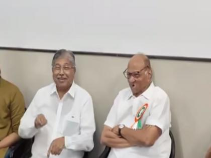 Video: Chandrakant Patil came running as soon as he came to know that it was Sharad Pawar | Video: शरद पवार असल्याचं कळताच पालकमंत्री चंद्रकांत पाटील धावत-पळत आले