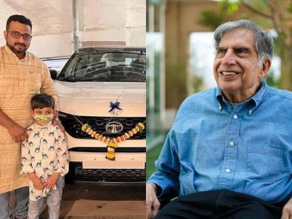 ... So the new Car Harrier of TATA company came to the house of MP Amol Kolhem, Appreciate to ratan tata | ... म्हणून खा. अमोल कोल्हेंच्या घरी आली TATA कंपनीची नवी कोरी 'हैरियर'