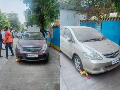 Badga on 215 drivers who park their vehicles on service roads in thane | ठाण्यात सेवा रस्त्यावर वाहने उभी करणाऱ्या २१५ चालकांवर बडगा