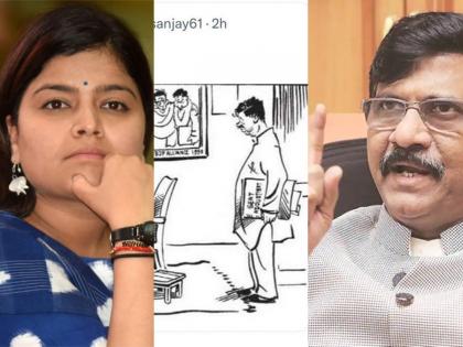 Don't show cartoons like Namard, Poonam Mahajan got angry with Sanjay Raut | नामर्दांसारखे कार्टून दाखवू नका, पूनम महाजन संजय राऊतांवर संतापल्या