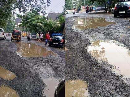 Bad condition of roads in Ulhasnagar, roads are rocky; Citizens' anger | उल्हासनगरात रस्त्याची दुरावस्था, रस्ते खड्डेमय; नागरिकांचा संताप