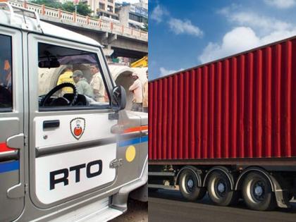 The container came to a halt as the RTO vehicle came to a halt, killing the farmer on the spot in solapur | विचित्र अपघात... आरटीओची गाडी आडवी आल्याने कंटेनर थांबला, शेतकऱ्याचा जागीच मृत्यू