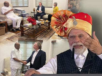 Narendra Modi criticized yesterday, today Australian High Commissioner discussed agriculture with Sharad Pawar | मोदींकडून काल टीका झाली, आज ऑस्ट्रेलियाच्या उच्चायुक्तांनी पवारांसोबत शेतीवर चर्चा केली