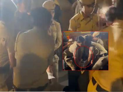 Shocking... The President of the Women's swati maaliwal Commission was picked up by the police by his arms and legs | Video: धक्कादायक... महिला आयोगाच्या अध्यक्षांना पोलिसांनी हाता-पायाला धरुन उचललं