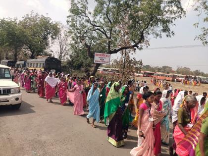 Gathering in the presence of Prime Minister Narendra Modi, crowd of self-help group women | पंतप्रधान नरेंद्र मोदींच्या उपस्थितीत मेळावा; बचत गटाच्या महिलांची गर्दी