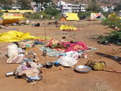 Unknown object explodes in a hut in a homeless settlement, three injured | बेघरांच्या वस्तीतील झोपडीत अज्ञात वस्तूचा स्फोट; तीनजण जखमी