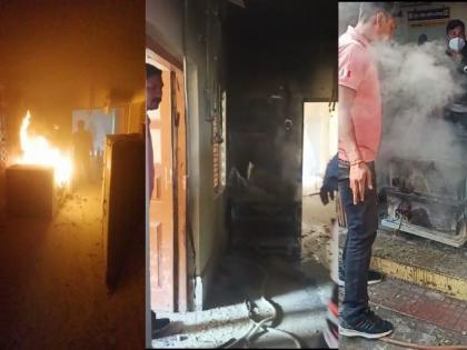 Fire breaks out at Jalgaon Primary Health Center in arvi tehsil | आर्वी तालुक्यातील जळगाव प्राथमिक आरोग्य केंद्राला आग, २ लाखांचे नुकसान