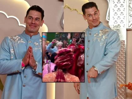 video: John Cena dance at Anant Ambani's wedding, watch his amazing dance | video: अनंत अंबानीच्या लग्नात John Cena ने धरला ठेका, पाहा त्याचा भन्नाट डान्स...