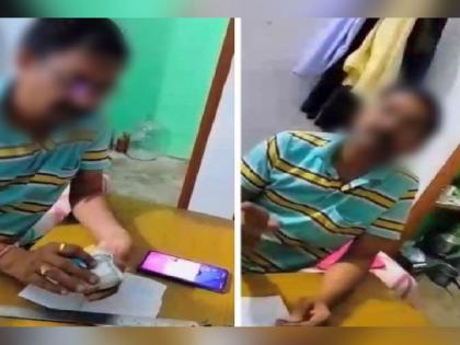 case registered against head of the center whom captured in a video while taking money from students for copying in the exam | कॉप्यांचा बाजार मांडणाऱ्या 'त्या' केंद्रप्रमुखावर गुन्हा दाखल