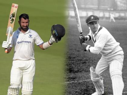 India cricketer Cheteshwar Pujara becomes first Sussex batter in 125 Years after Ranjitsinhji to slam a Double Century at Lord's, he scored his 16th double century in First Class, which is the most by an Asian player  | Cheteshwar Pujara : चेतेश्वर पुजाराची १२५ वर्षांपूर्वीच्या विक्रमाशी बरोबरी; आशियात अव्वल ठरून सर डॉन ब्रँडमन यांच्या पंक्तित पटकावले स्थान