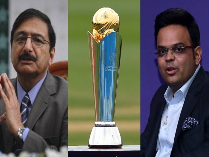 Champion trophy may be shifted to UAE from Pakistan or can be held in hybrid model after pakistan cricket board a movement  | चॅम्पियन्स ट्रॉफीचे यजमानपद जाण्याची पाकिस्तानला भीती; ICCकडून नुकसानभरपाईची हमी मागितली