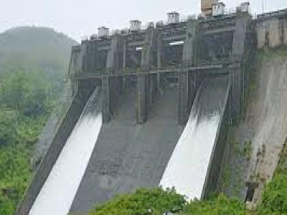 Chandoli dam releases 2580 cusecs in Sangli, heavy rainfall in dam catchment area | Sangli: चांदोली धरणातून २५८० क्यूसेकने विसर्ग सुरू, धरण पाणलोट क्षेत्रात पावसाची दमदार हजेरी