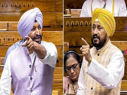 Parliament-Session-2024-charanjit-singh-channi-ravneet-bittu-clash-in-parliament | "माझे आजोबा देशासाठी शहीद झाले, काँग्रेससाठी नाही", पंजाबचे दोन खासदार संसदेत भिडले