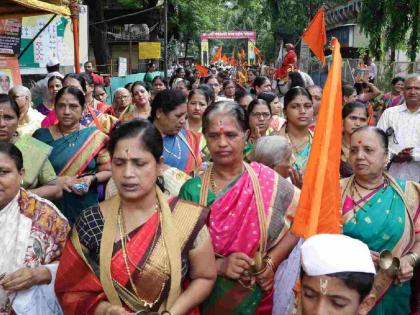 Ashadhi Ekadashi darshan ceremony held in Charkop Spontaneous participation of thousands of devotees | चारकोपमध्ये आषाढी एकादशी दर्शन सोहळा संपन्न; हजारो भाविकांचा उत्स्फूर्त सहभाग