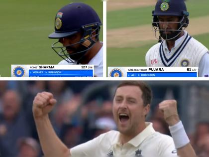 Ind vs Eng 4th Test 2021 Live updates: Ollie Robinson gets two wickets in the first over with the second new ball, Rohit & Pujara gone, video | India vs England 4th test Live : एका षटकाच चित्र बदललं; शतकवीर रोहित शर्मापाठोपाठ चेतेश्वर पुजारालाही माघारी पाठवलं!