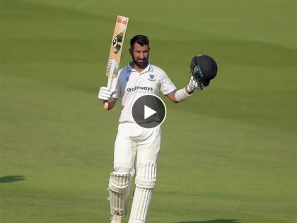 Performance of Indian players on Day 1 in this County Championship : Cheteshwar Pujara hit Century, Washington Sunder and Navdeep Saini take 4 & 3 wickets respectivly, Video  | Cheteshwar Pujara Century : चेतेश्वर पुजाराचे शतक, वॉशिंग्टन सुंदरच्या 4,तर नवदीप सैनीच्या 3 विकेट्स; पहिल्या दिवशी भारतीयांचे वर्चस्व Video 