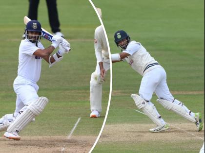 India vs England 2nd Test : Ajinkya Rahane & Cheteshwar Pujara 100 runs partnership rebuild Team India,Stumps on Day 4 - India lead by 154 runs  | India vs England 2nd Test : शेवटी अनुभवच कामी आला, अजिंक्य रहाणे-चेतेश्वर पुजारा जोडीनं रचला इतिहास; टीम इंडियाकडे मजबूत आघाडी!