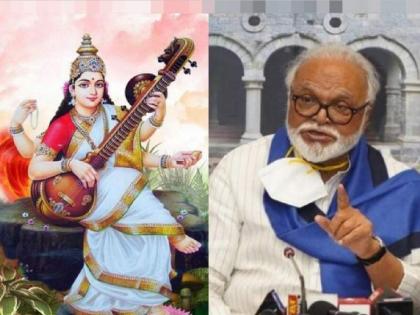 Why Saraswati's photo in school? Chhagan Bhujbal's explanation on 'that' statement | शाळेत सरस्वतीचा फोटो कशाला? 'त्या' वक्तव्यावर छगन भुजबळांचे स्पष्टीकरण; म्हणाले...