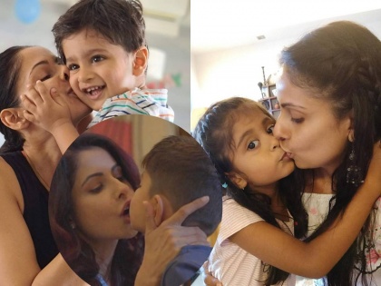 tv actress chhavi mittal got trolled after her pictures of lipkissing children | मुलांना lipkiss केल्यावरुन ट्रोल झाली अभिनेत्री, आणखी फोटो शेअर करत दिलं सडेतोड उत्तर