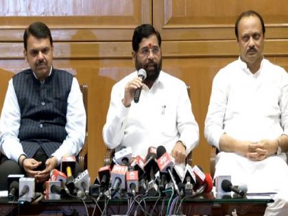 Chief Minister Eknath Shinde and Deputy Chief Minister Devendra Fadnavis, Ajit Pawar held a press conference and commented on the monsoon session  | "विरोधी पक्ष कुठे आहे, त्यांनी आत्मविश्वास गमावलाय", मुख्यमंत्री एकनाथ शिंदेंची फटकेबाजी