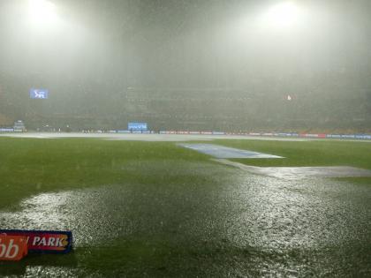 IPL 2019 : बंगळुरु-राजस्थान सामन्यापूर्वीच पावसाची तुफानी बॅटींग